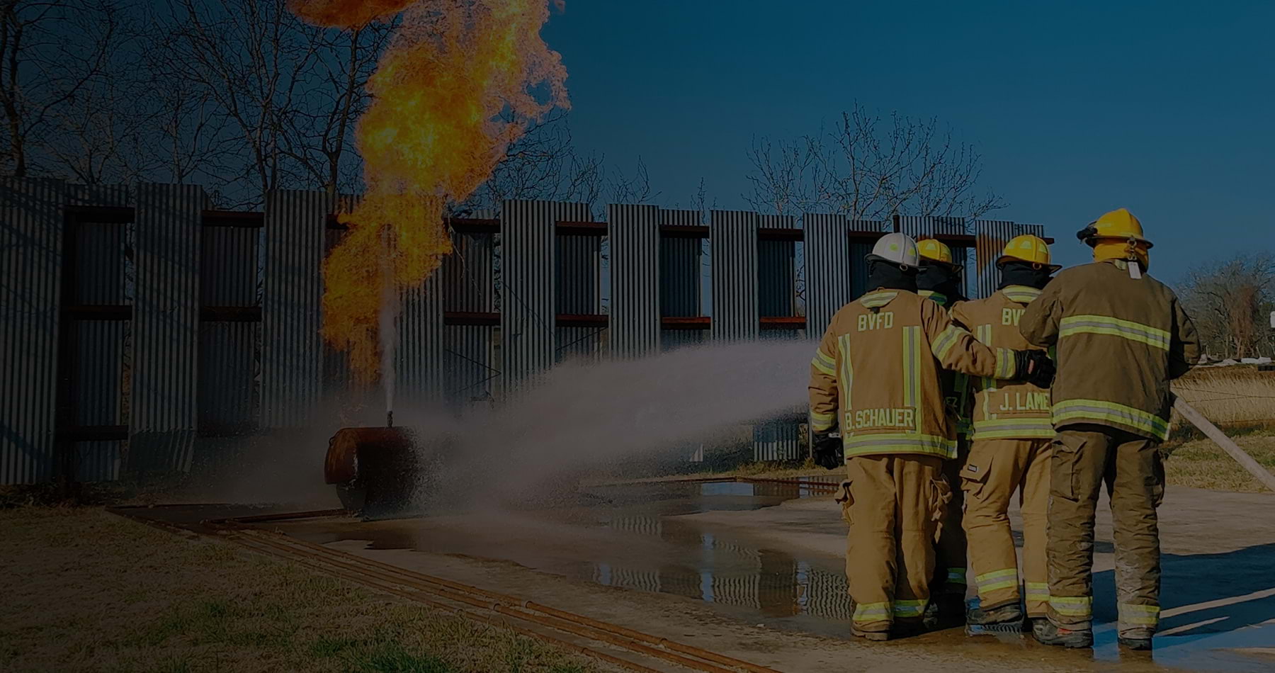 belmont volunteer fire department training attack fire